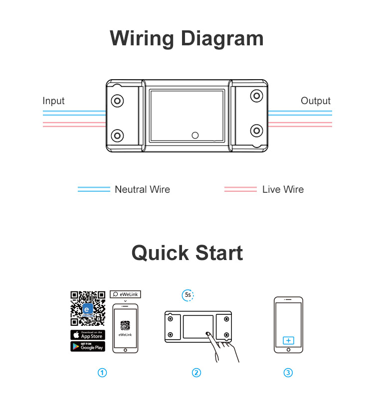 Basic Access Control Wiring Diagram sonoff Basic Wifi Remote Control Smart Switch Mqtt Itead