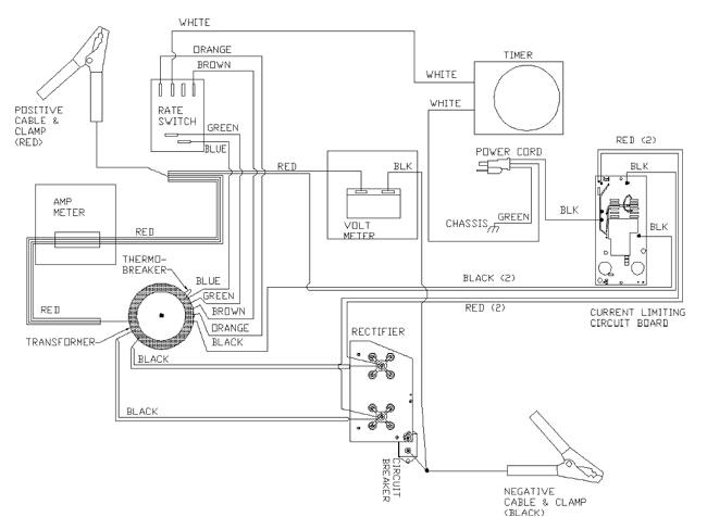 Battery Selector Switch Wiring Diagram 141 388 60 40 Amp 6 12 24 Volt Battery Charger with Engine Start