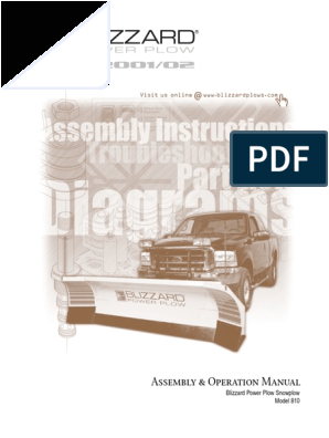 Blizzard Power Plow Wiring Diagram 2001 Model 810 Manual 1 Pdf Screw Plough Free 30 Day Blizzard Power Plow Wiring Diagram 2001 Model 810 Manual 1 Pdf Screw Plough Free 30 Day