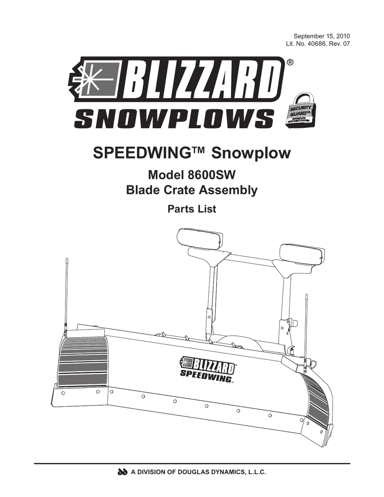 Blizzard Power Plow Wiring Diagram Blizzard Parts List Speedwing Snowplow Plow Side Blade and