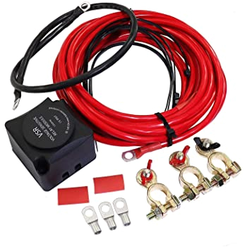 Boat Dual Battery System Wiring Diagram Dual Battery Smart isolator 12v 140a Dual Battery isolator Voltage Sensitive Relay Wiring Cable Kit for atv Utv Boats Rv S Boat Dual Battery System Wiring Diagram Dual Battery Smart isolator 12v 140a Dual Battery isolator Voltage Sensitive Relay Wiring Cable Kit for atv Utv Boats Rv S