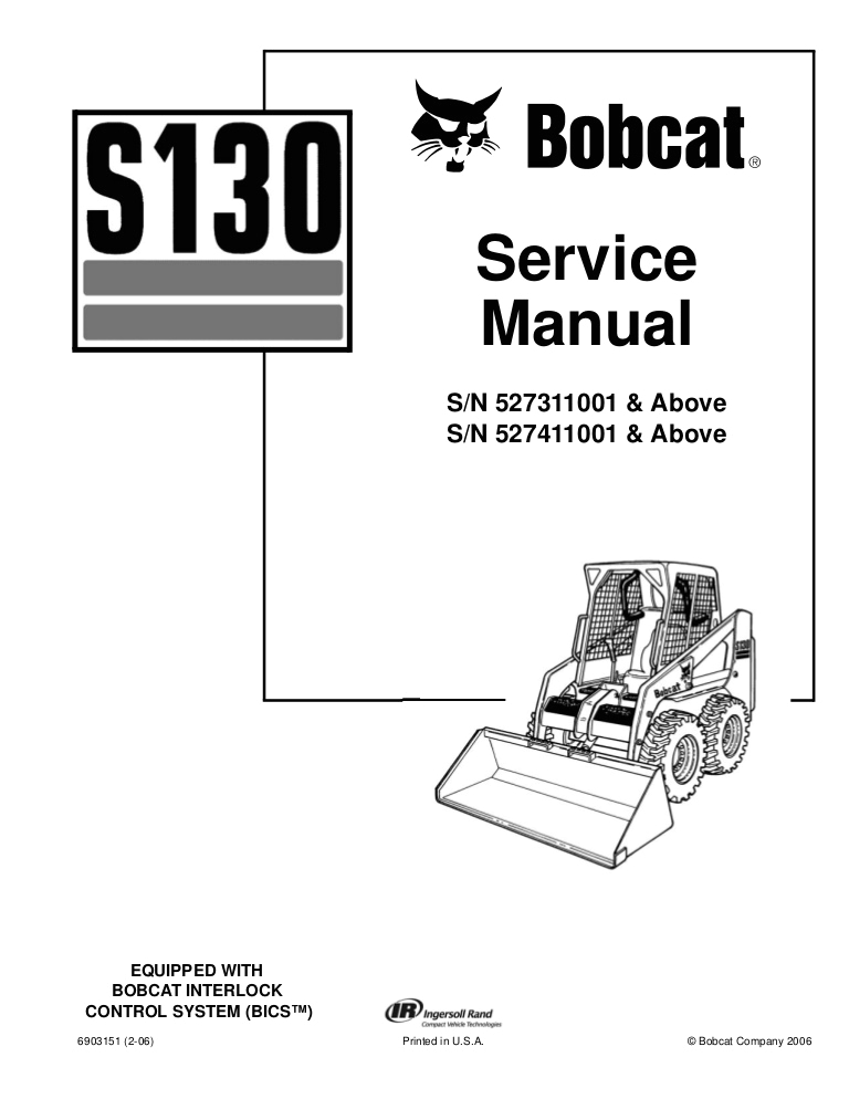 Bobcat 7 Pin Connector Wiring Diagram Bobcat S130 Skid Steer Loader Service Repair Manual S N
