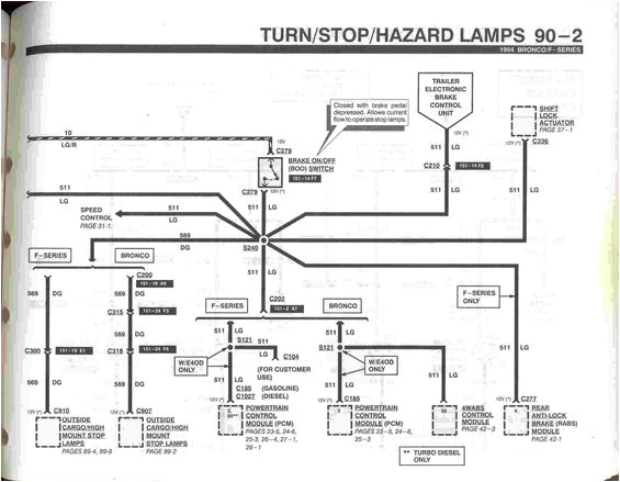 Brake Turn Signal Wiring Diagram Brake Pedal Sensor Switch Bronco forum Full Size ford Brake Turn Signal Wiring Diagram Brake Pedal Sensor Switch Bronco forum Full Size ford