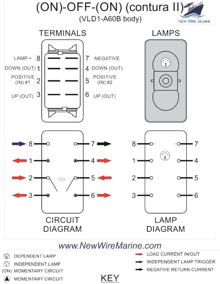 Carling Switch Wiring Diagram 5 Pin Ho 6055 Winch Rocker Switch Wiring Diagram Schematic Wiring