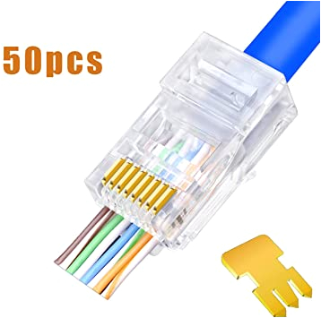 Cat5 Female Connector Wiring Diagram Rj45 Cat5 Cat5e Connectors Pass Through Rj45 Ends Gold Plated 3 Prong 8p8c Ethernet Ends 50 Pack Cat5 Female Connector Wiring Diagram Rj45 Cat5 Cat5e Connectors Pass Through Rj45 Ends Gold Plated 3 Prong 8p8c Ethernet Ends 50 Pack