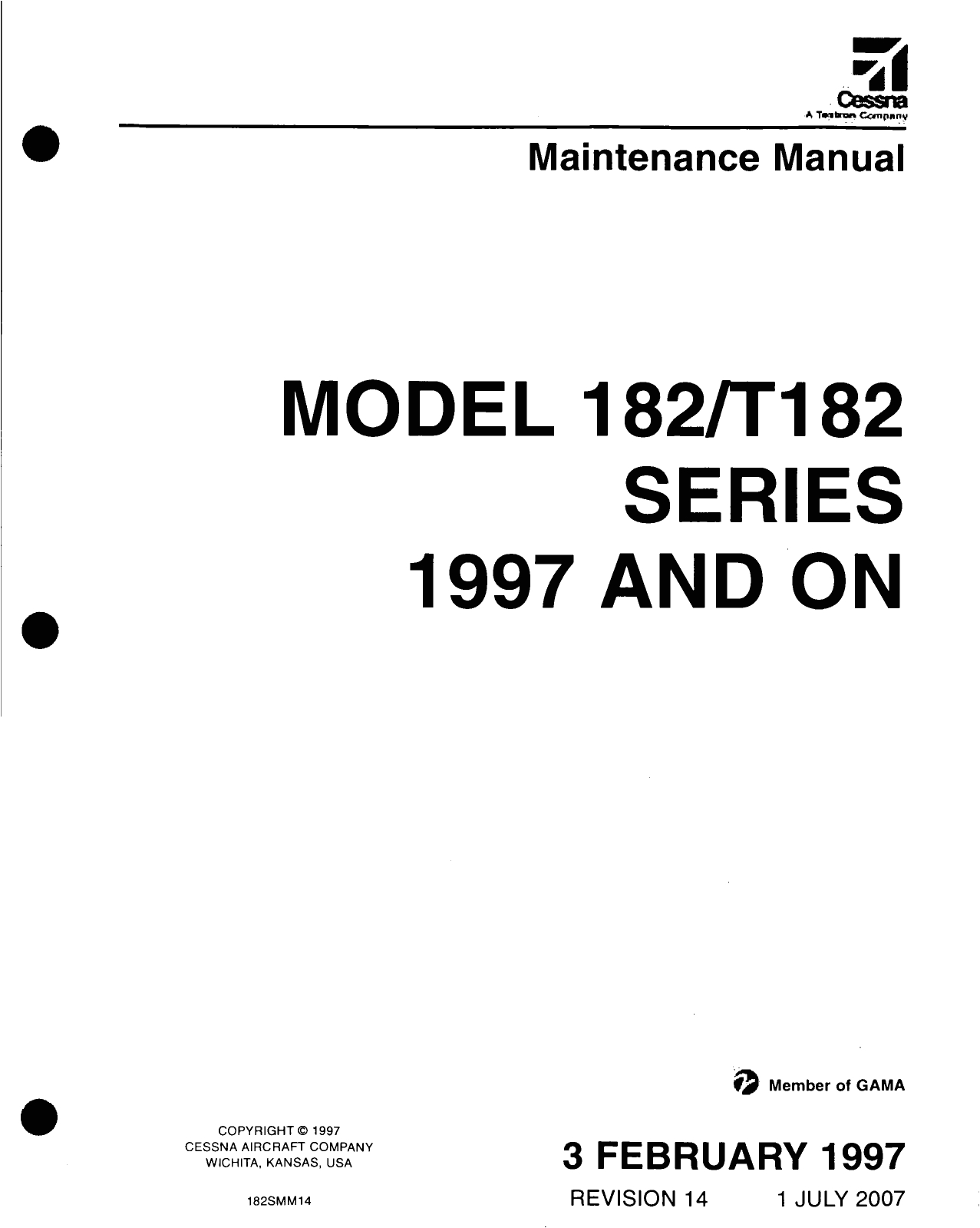 Cessna 182 Wiring Diagram Manual 182smm14 182 T182 Series 1997 and On Cessna 182 Wiring Diagram Manual 182smm14 182 T182 Series 1997 and On