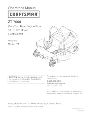 Craftsman Zt 7000 Wiring Diagram 107 277700 Craftsman Zt 7000 Zero Turn Rear Engine Rider 18 Craftsman Zt 7000 Wiring Diagram 107 277700 Craftsman Zt 7000 Zero Turn Rear Engine Rider 18