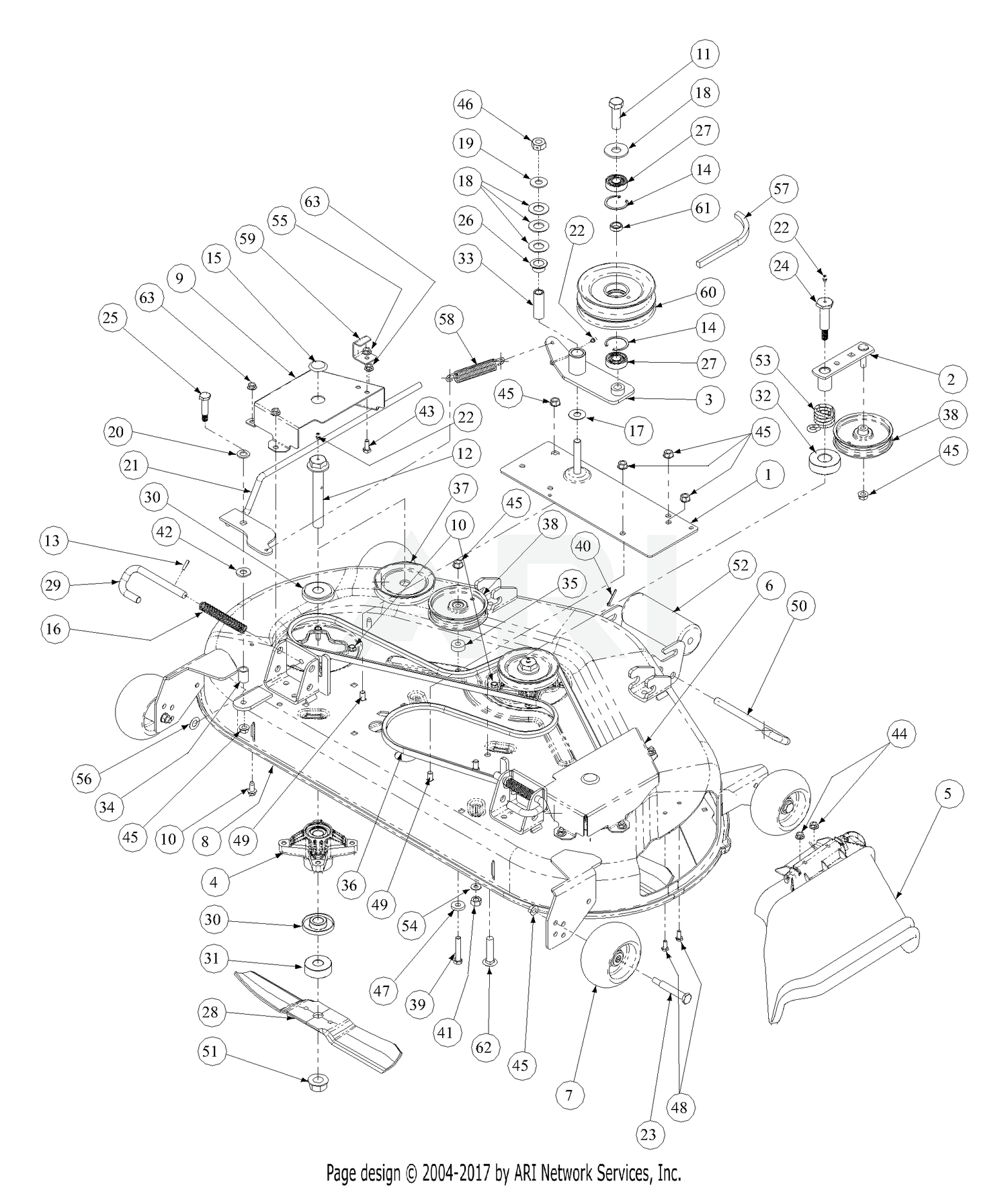 Cub Cadet Zero Turn Mower Wiring Diagram Cub Cadet Z force 44 B S 53aa5a6l710 53aa5a6l712 Deck 44 Cub Cadet Zero Turn Mower Wiring Diagram Cub Cadet Z force 44 B S 53aa5a6l710 53aa5a6l712 Deck 44