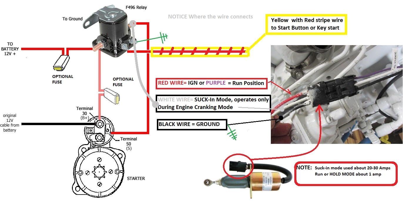 Deutz Fuel Shut Off solenoid Wiring Diagram Fuel Shutoff solenoid Wiring 101 Seaboard Marine