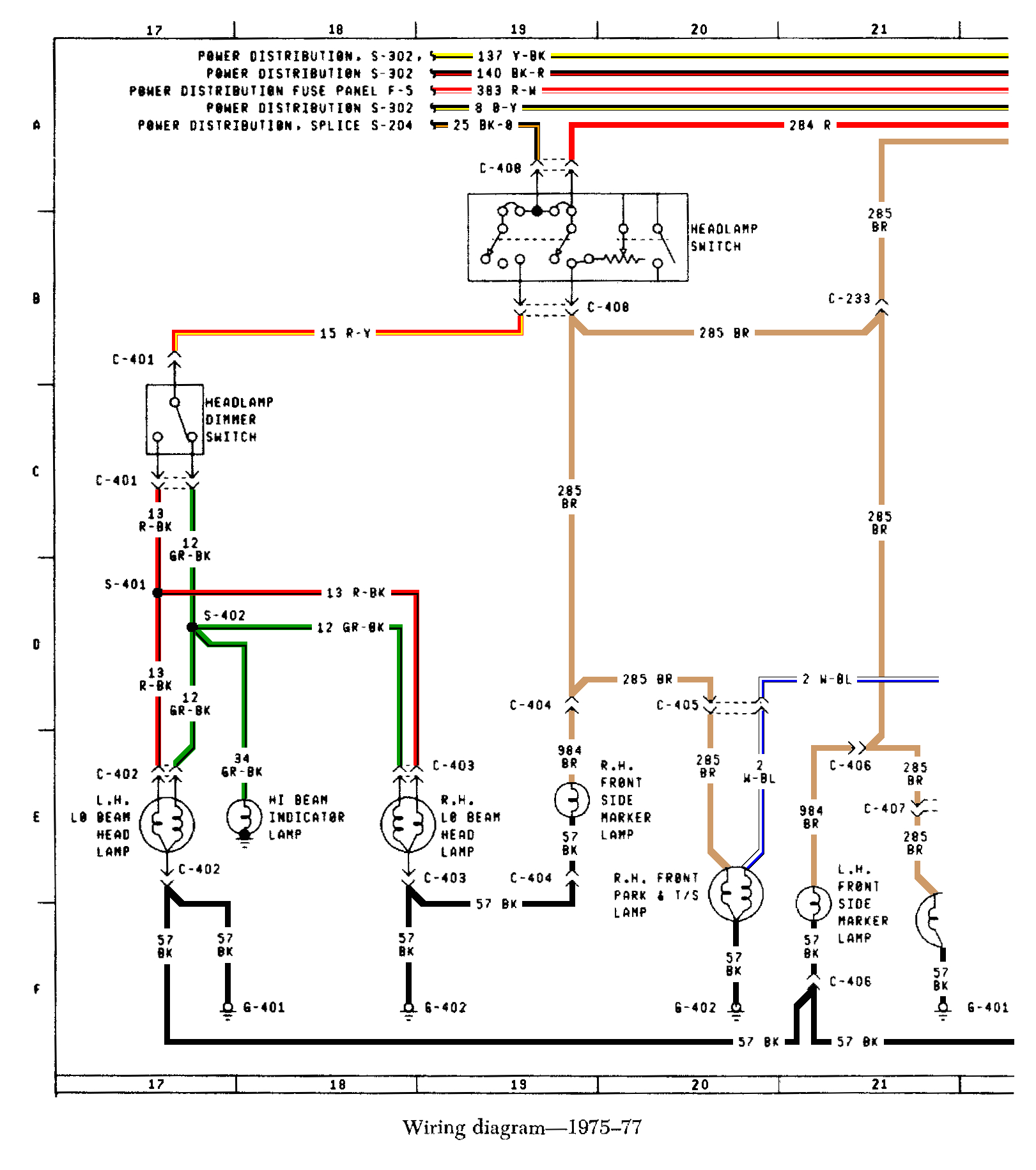 Early Bronco Turn Signal Wiring Diagram Cb20f ford Bronco Wiring Schematic Digital Resources