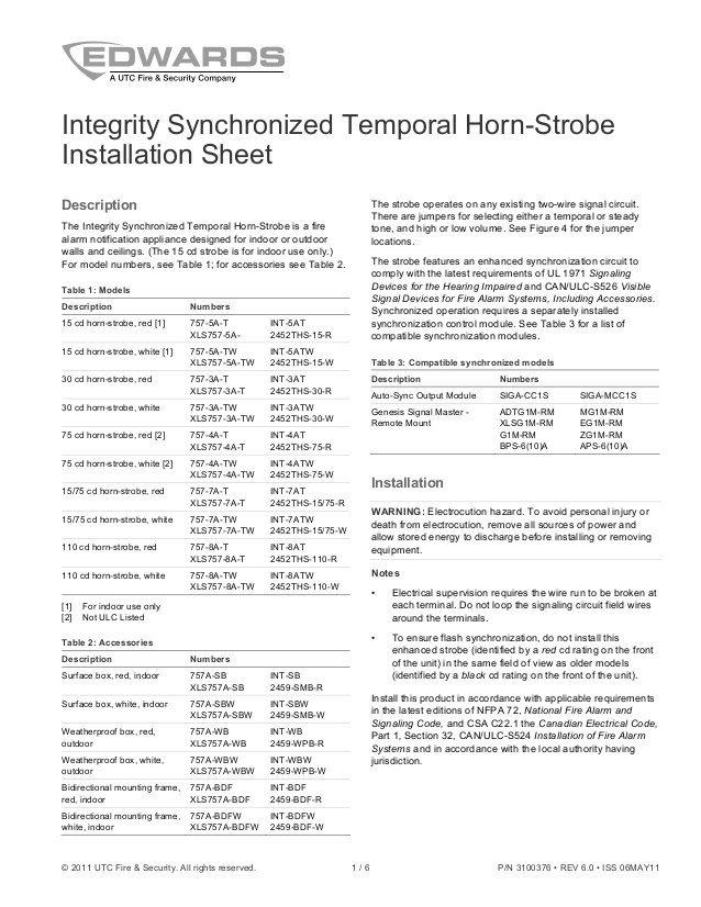 Edwards Smoke Detector Wiring Diagram Edwards Signaling 2452ths 1575 W Installation Manual Edwards Smoke Detector Wiring Diagram Edwards Signaling 2452ths 1575 W Installation Manual