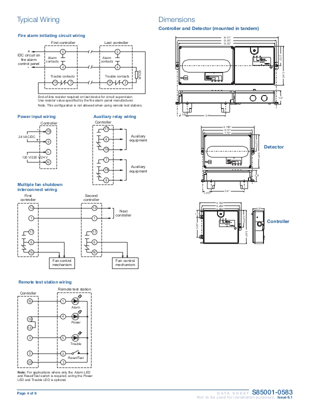 Edwards Smoke Detector Wiring Diagram Edwards Signaling Sd T42 Data Sheet Edwards Smoke Detector Wiring Diagram Edwards Signaling Sd T42 Data Sheet