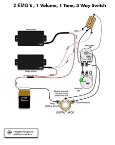 Emg Wiring Diagram 1 Volume 11 Best Guitar Pickups Images In 2020 Guitar Pickups
