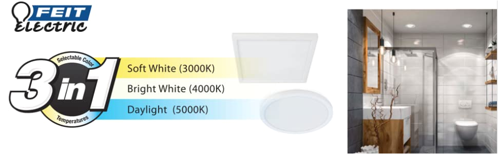 Feit 3 Way Dimmer Switch Wiring Diagram Feit Electric 74208 Ca Dimmable Integrated Led Square Flat Panel Edge Lit Color Selectable 3 In 1 Ceiling Flush Mount Light 7 5 X 7 5 Light Feit 3 Way Dimmer Switch Wiring Diagram Feit Electric 74208 Ca Dimmable Integrated Led Square Flat Panel Edge Lit Color Selectable 3 In 1 Ceiling Flush Mount Light 7 5 X 7 5 Light