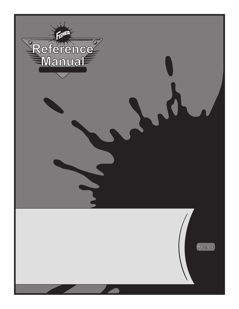 Fisher V Plow Wiring Diagram Fisher Reference Manual Rev 04 Manualzz Fisher V Plow Wiring Diagram Fisher Reference Manual Rev 04 Manualzz