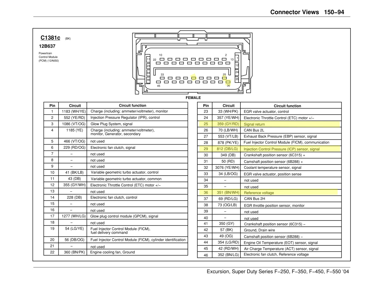 Ford 6.0 Icp Sensor Wiring Diagram 6 0 Icp Wiring Diagram Fokus Faint Vmbso De