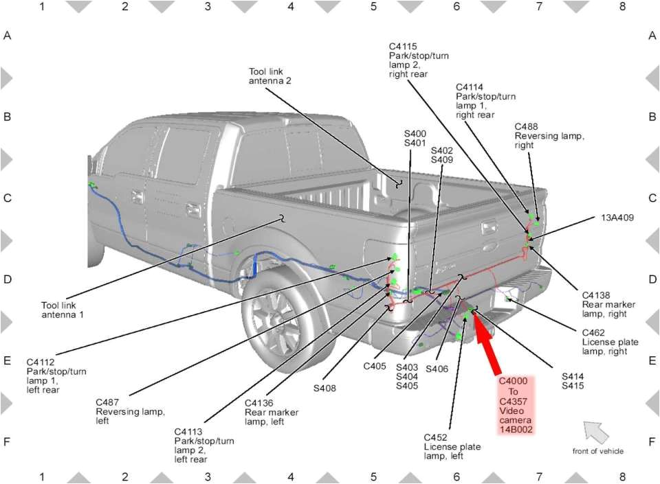 Ford F350 Backup Camera Wiring Diagram 15 2010 ford F150 Truck Bed Parts Diagram Truck Diagram