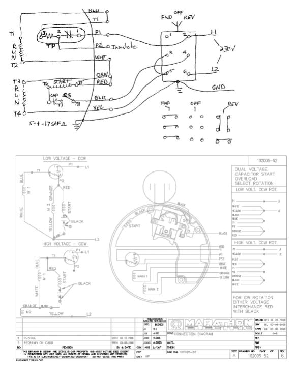 Forward Reverse Drum Switch Wiring Diagram Marathon Motor 3 Phase Wiring Diagram Wiring Schematic
