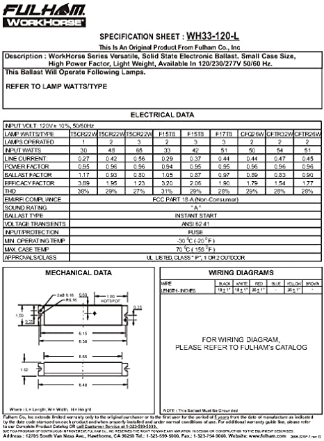 Fulham Wh2 120 L Wiring Diagram Fulham Lighting Fulham Workhorse Adaptable Ballast Wh33 120 C Fulham Wh2 120 L Wiring Diagram Fulham Lighting Fulham Workhorse Adaptable Ballast Wh33 120 C