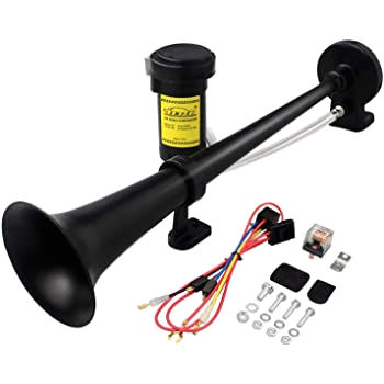 Gampro Air Horn Wiring Diagram Amazon Com Vixen Horns Vxh4124b Train Horn Black Automotive
