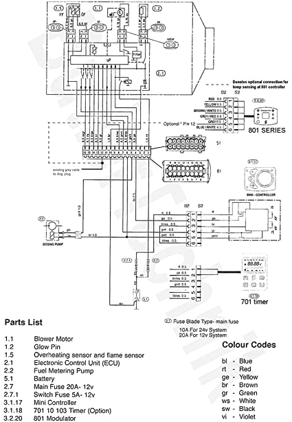 Ge Blower Motor Wiring Diagram Eberspacher Airtronic Heater 801 Temperature Controller with Ge Blower Motor Wiring Diagram Eberspacher Airtronic Heater 801 Temperature Controller with