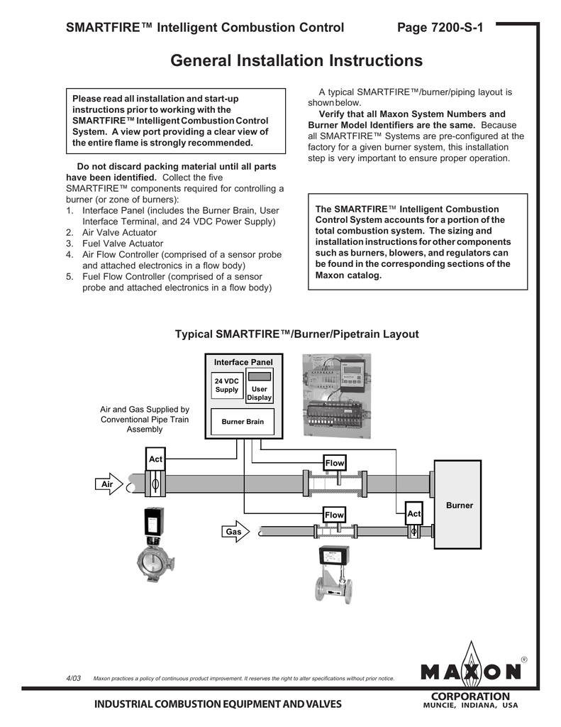 Honeywell Actuator Valve Wiring Diagram Maxon Smartfire Intelligent Combustion Control System Honeywell Actuator Valve Wiring Diagram Maxon Smartfire Intelligent Combustion Control System