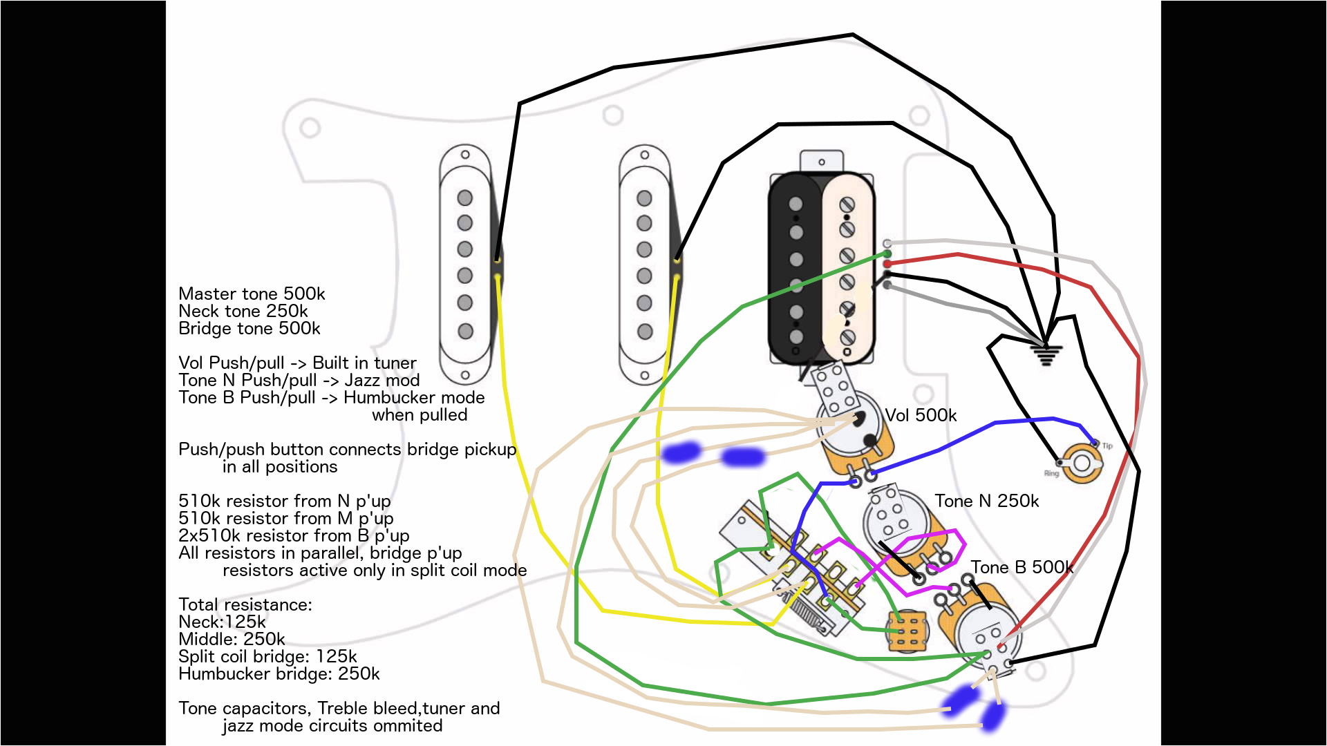 Hss Strat Wiring Diagram 1 Volume 2 tone 0549e8 Hss Wiring Diagram Two tone Wiring Library Hss Strat Wiring Diagram 1 Volume 2 tone 0549e8 Hss Wiring Diagram Two tone Wiring Library