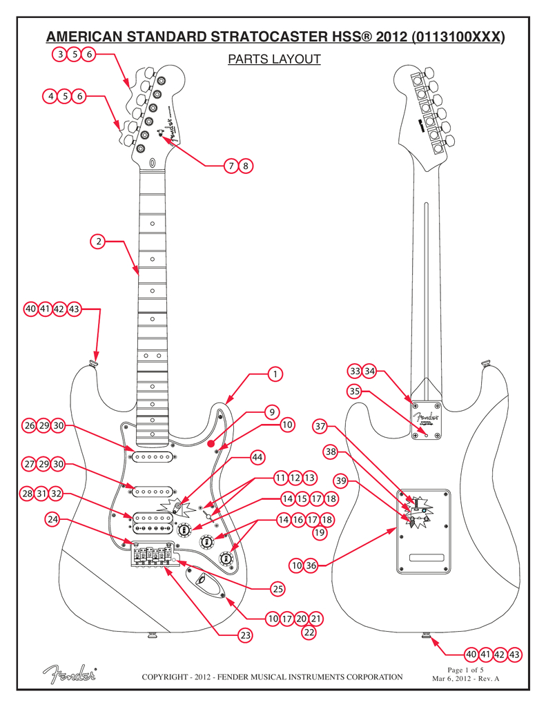 Hss Strat Wiring Diagram 1 Volume 2 tone American Standard Stratocaster Hssa 2012 Manualzz Hss Strat Wiring Diagram 1 Volume 2 tone American Standard Stratocaster Hssa 2012 Manualzz