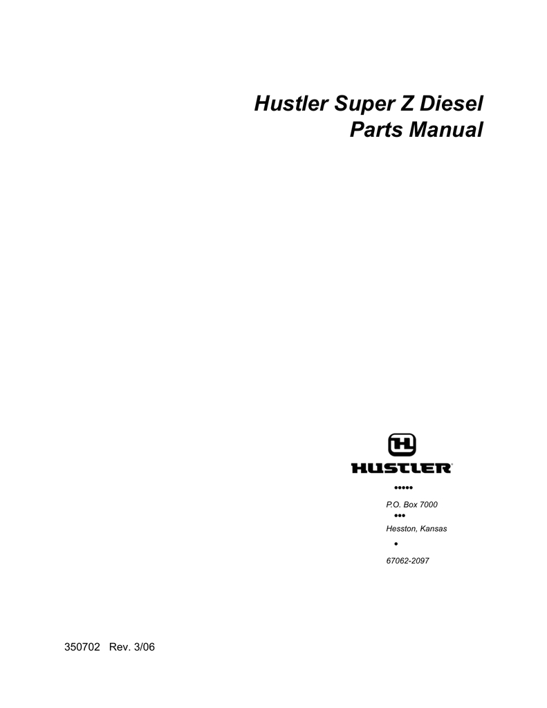 Hustler Super Z Wiring Diagram Hustler Super Z Diesel Parts Manual Manualzz
