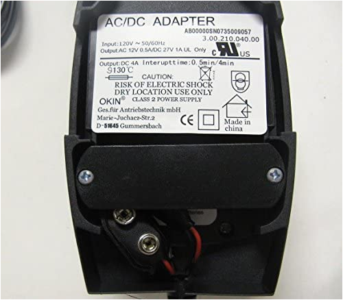 Inseat Model 11560ux Wiring Diagram Okin Lift Chair Transformer with Three Pin Plug 3 00 210 040 00