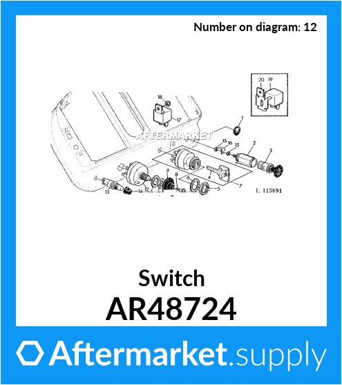 John Deere 3020 Light Switch Wiring Diagram Ar48724 Switch John Deere 3020 Light Switch Wiring Diagram Ar48724 Switch
