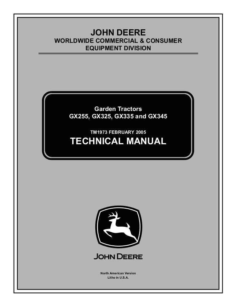 John Deere 345 Wiring Diagram John Deere Gx345 Lawn Garden Tractor Service Repair Manual John Deere 345 Wiring Diagram John Deere Gx345 Lawn Garden Tractor Service Repair Manual