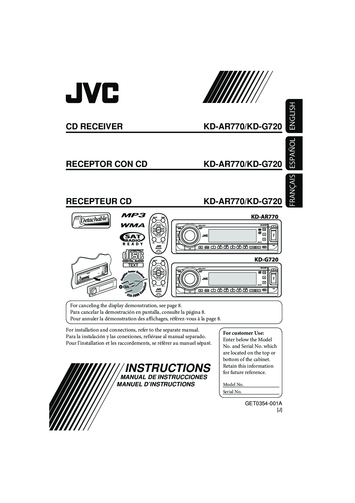 Jvc Kd S690 Wiring Diagram Jvc Kd G720 Kd Ar770 User Manual Jvc Kd S690 Wiring Diagram Jvc Kd G720 Kd Ar770 User Manual