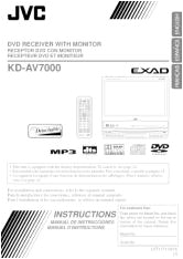 Jvc Kd X260bt Wiring Diagram Kd Av7000 Jvc Dvd Receiver W Monitor Television