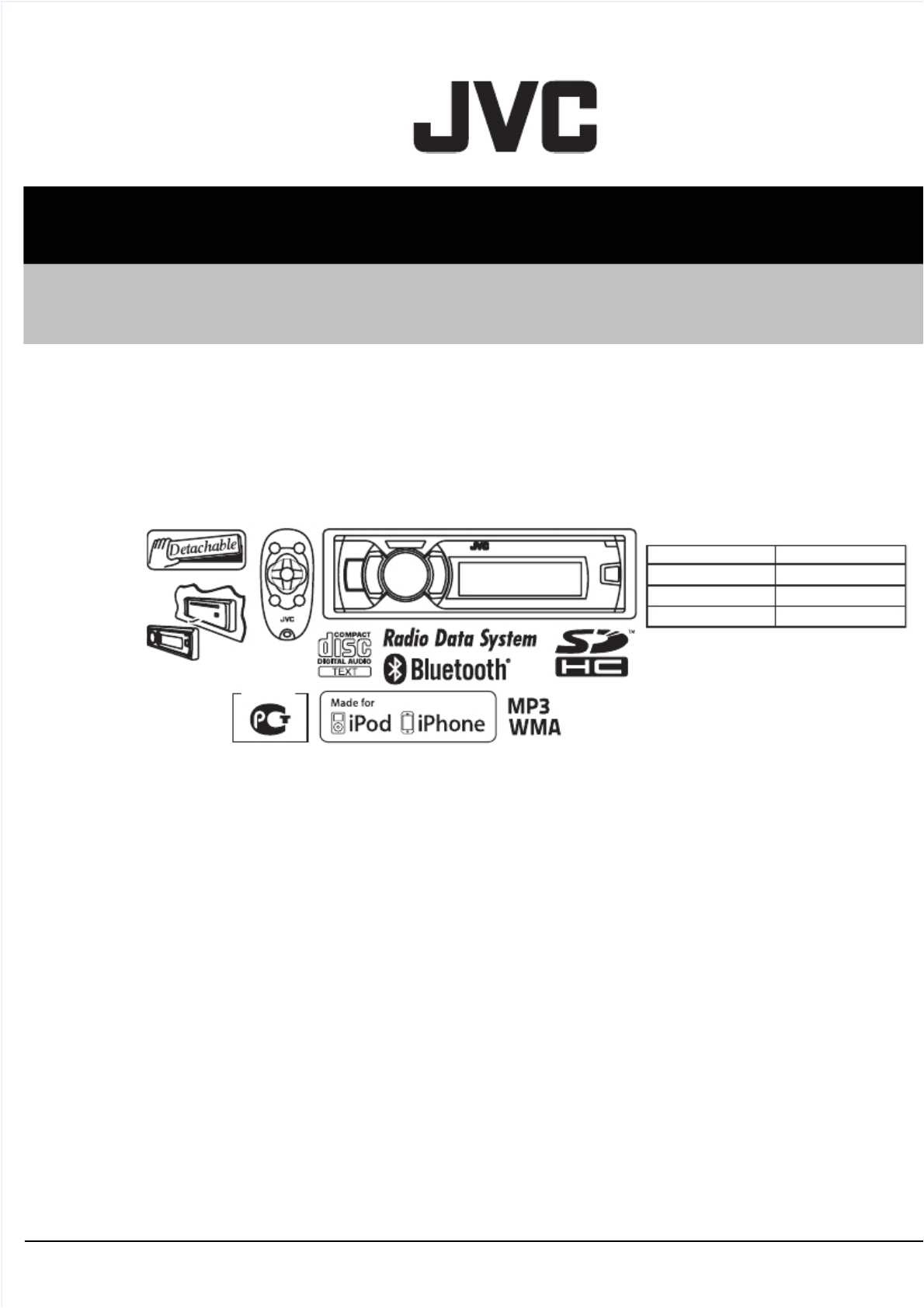 Jvc Kd X260bt Wiring Diagram Kd Sd80bte Sd80bten Sd80btey Sm Ma530 Rev 001 Pdf Document