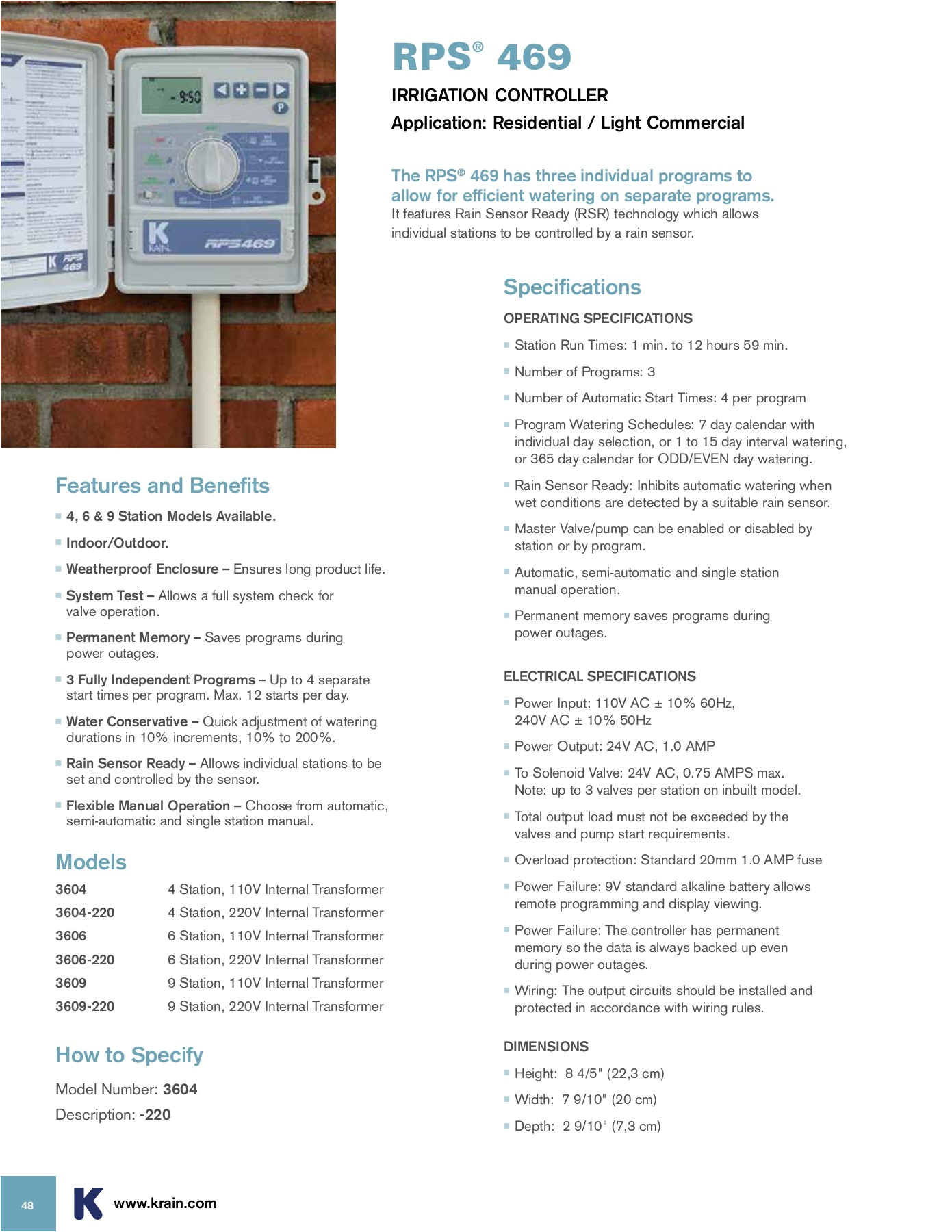 K Rain Pump Start Relay Wiring Diagram 2018 Product Catalog K Rain Pages 51 72 Text Version