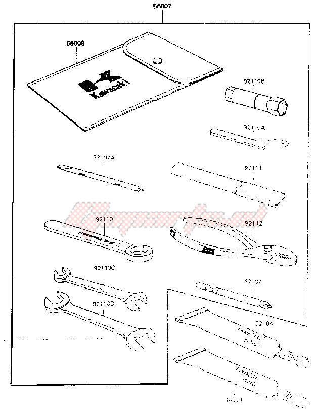 Kawasaki 454 Ltd Wiring Diagram Oem Parts Kawasaki Motorcycle En 450 A 454 Ltd A1 A5