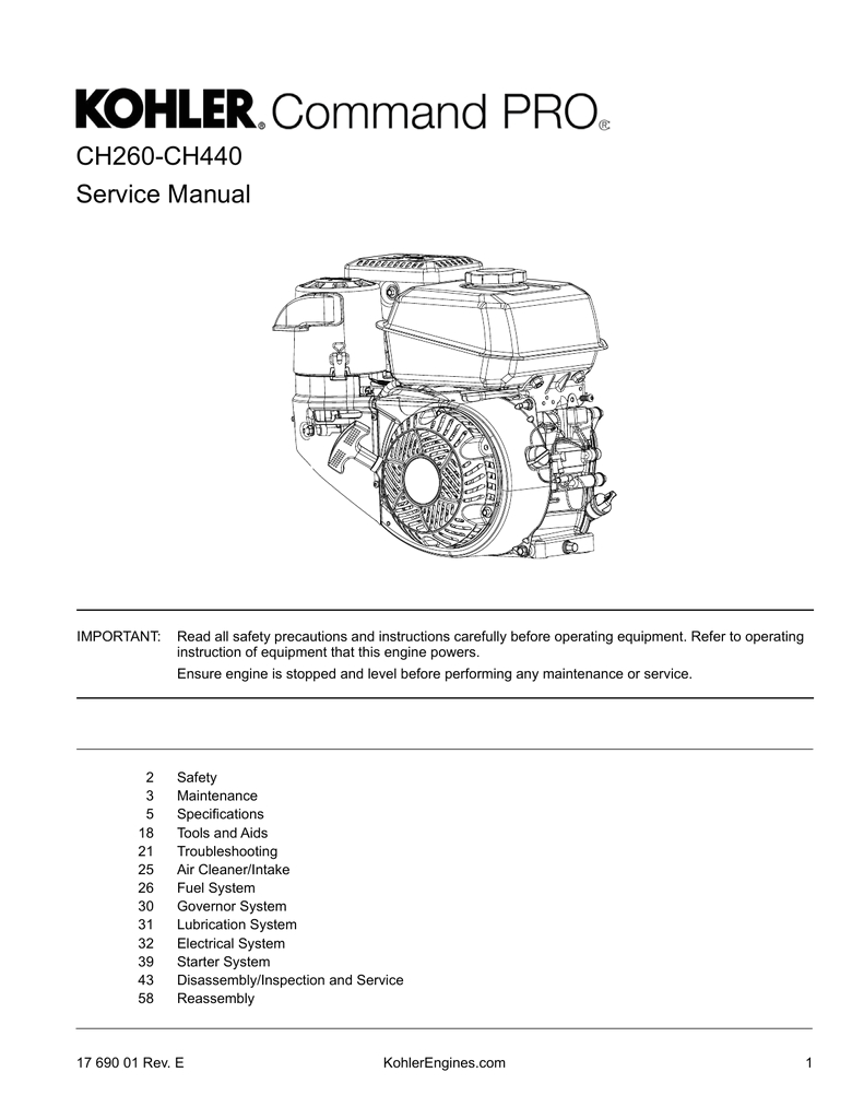 Kohler Ch440 Electric Start Wiring Diagram Ch260 Ch440 Service Manual Manualzz Kohler Ch440 Electric Start Wiring Diagram Ch260 Ch440 Service Manual Manualzz