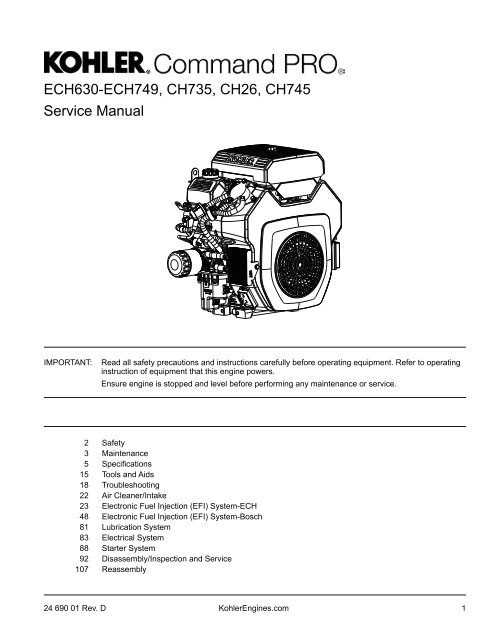Kohler Ch440 Electric Start Wiring Diagram English Kohler Engines Kohler Ch440 Electric Start Wiring Diagram English Kohler Engines
