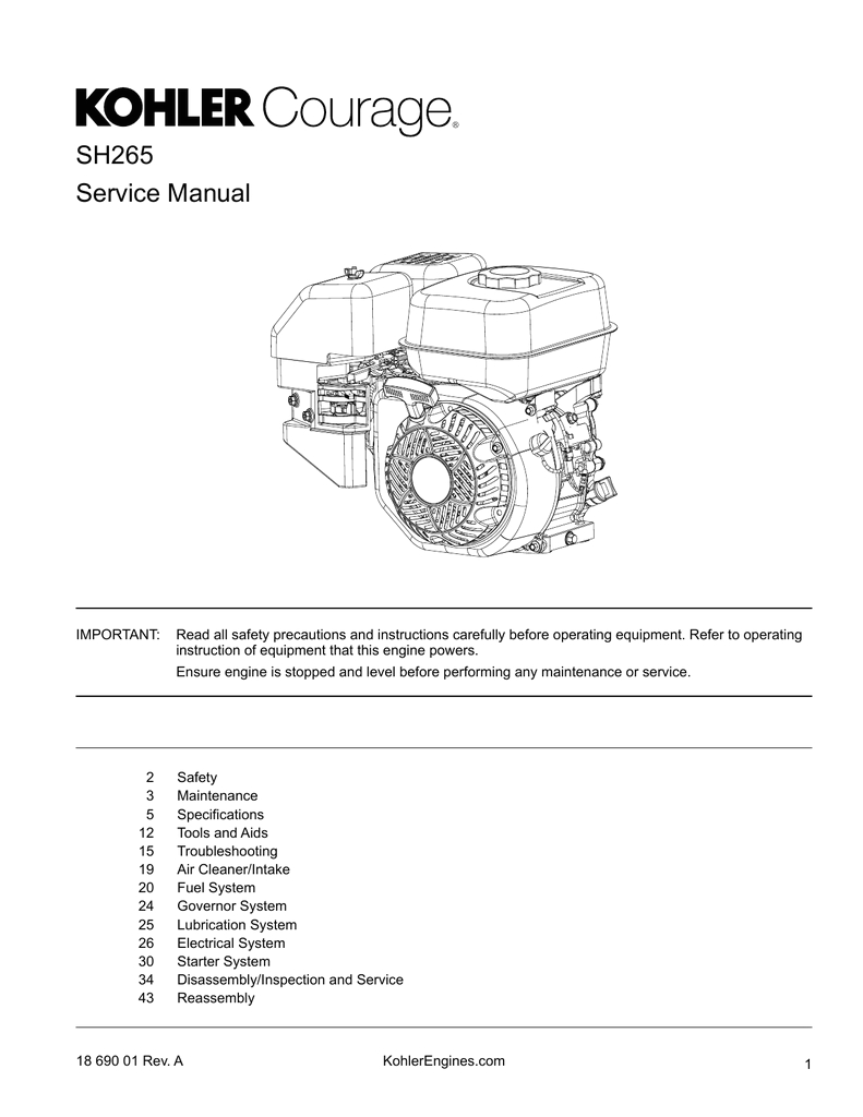 Kohler Ch440 Electric Start Wiring Diagram Kohler Engine Service Manual Manualzz Kohler Ch440 Electric Start Wiring Diagram Kohler Engine Service Manual Manualzz