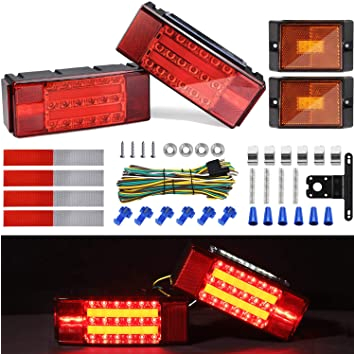 Led Equipped Light Bar Wiring Diagram Kohree New Led Submersible Trailer Tail Light Kit 12v Led Utility Trailer Lights Dot Approval Fully Submersible License Lights and Wiring Kit Led Equipped Light Bar Wiring Diagram Kohree New Led Submersible Trailer Tail Light Kit 12v Led Utility Trailer Lights Dot Approval Fully Submersible License Lights and Wiring Kit