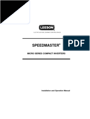 Leeson Motor Wiring Diagram Pdf Leeson Speedmaster Manual Alternating Current Electrical Leeson Motor Wiring Diagram Pdf Leeson Speedmaster Manual Alternating Current Electrical