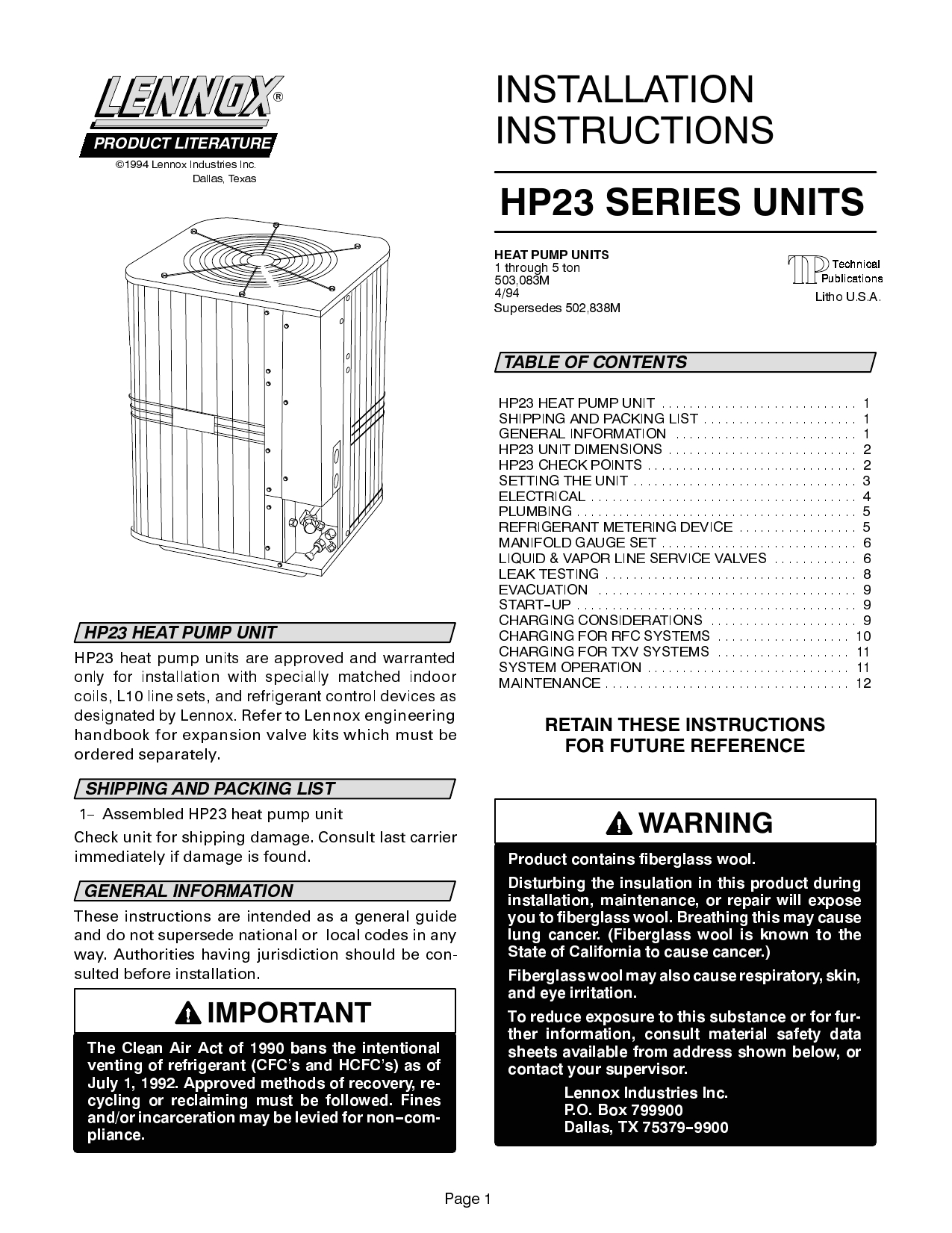 Lennox Low Ambient Kit Wiring Diagram Installation Instructions Hp23 Series Units Manualzz Lennox Low Ambient Kit Wiring Diagram Installation Instructions Hp23 Series Units Manualzz