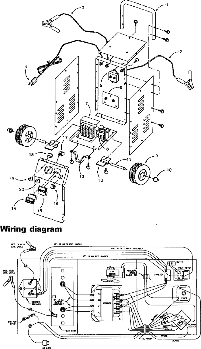 Lester Battery Charger Wiring Diagram 71450 Sears 50 15 2 225 125 Amp Manual Battery Charger Lester Battery Charger Wiring Diagram 71450 Sears 50 15 2 225 125 Amp Manual Battery Charger