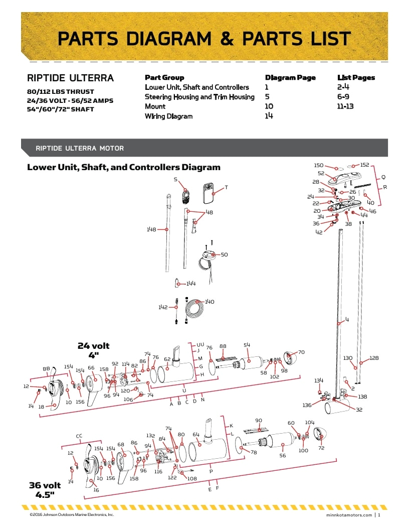 Minn Kota Ulterra Wiring Diagram Minn Kota Riptide Ulterra Parts 2017 From Fish307 Com