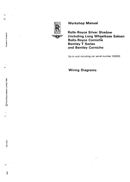 Rolls Royce Silver Spur Wiring Diagram W Wiring Diagrams Part 1 Rolls Royce Silver Spur Wiring Diagram W Wiring Diagrams Part 1