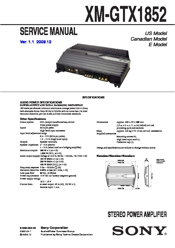 Sony Xplod Xm Gtx1852 Wiring Diagram sony Car Audio Service Manuals Page 64 Sony Xplod Xm Gtx1852 Wiring Diagram sony Car Audio Service Manuals Page 64