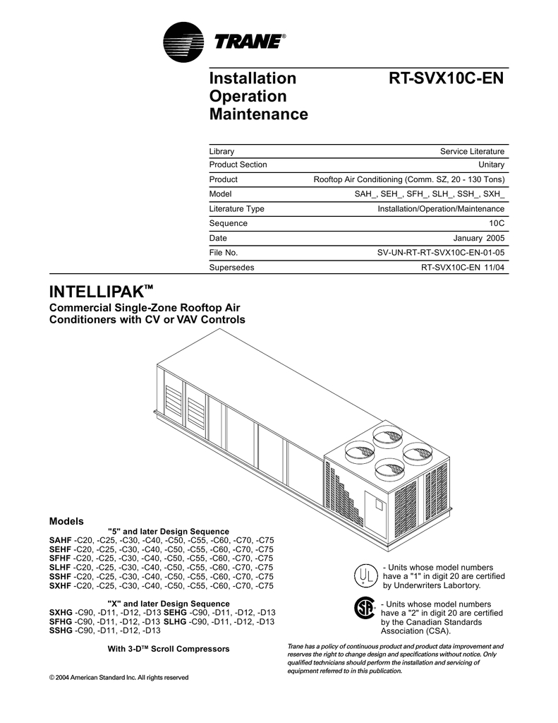 Trane Zone Sensor Wiring Diagram Trane Rt Svx10c En User S Manual Manualzz Trane Zone Sensor Wiring Diagram Trane Rt Svx10c En User S Manual Manualzz