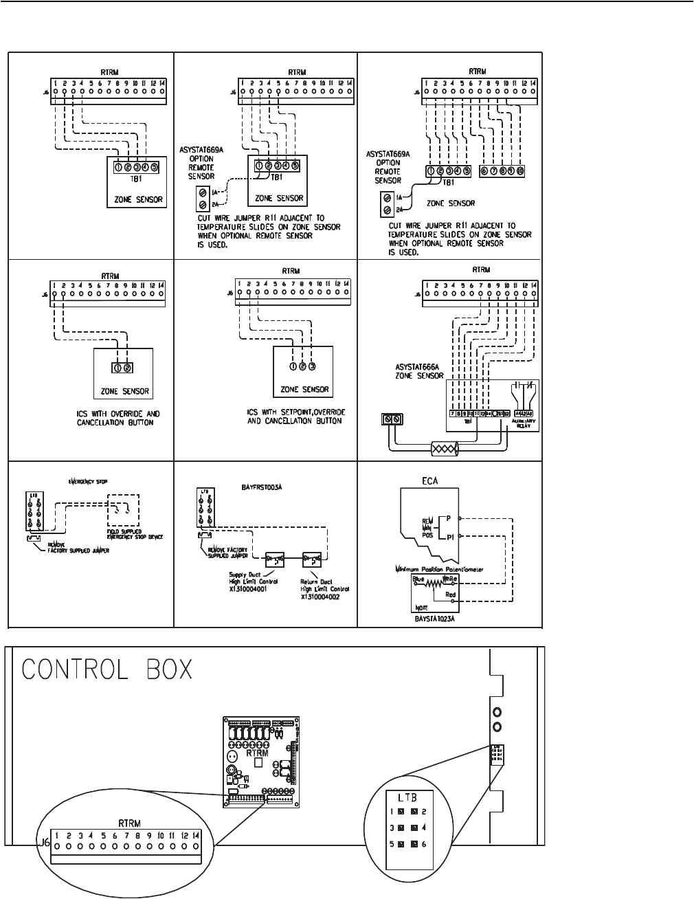 Trane Zone Sensor Wiring Diagram Trane Voyager 12 5 to 25 tons Installation and Maintenance