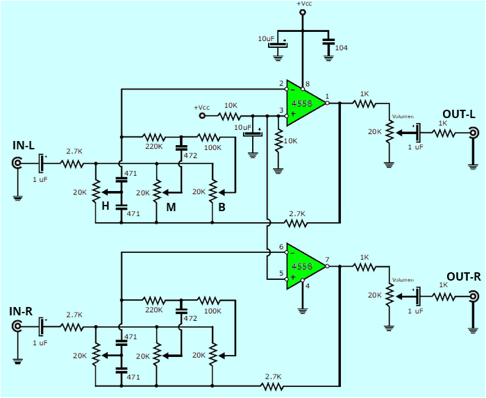 Volume Control Speaker Wiring Diagram Stereo tone Controlled 12v Amplifier Circuit with Tda2003 Volume Control Speaker Wiring Diagram Stereo tone Controlled 12v Amplifier Circuit with Tda2003